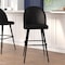Flash Furniture 2PK 30" Black LeatherSoft Armless Barstool AY-1026H-30-BK-GG - alternate 1